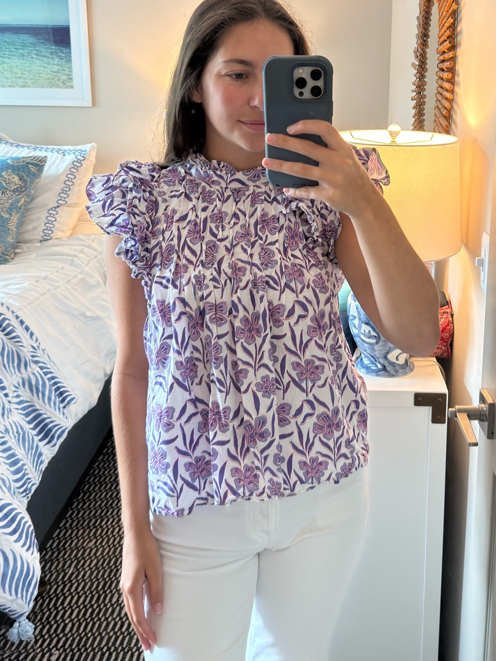 Victoria Dunn Floral Sleeveless Top